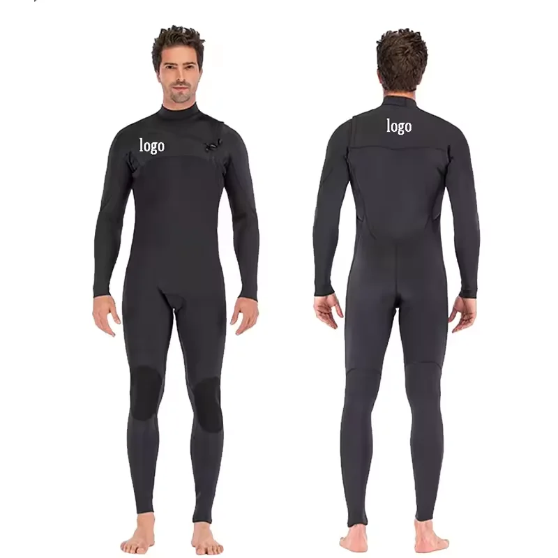 Custom Logo One Piece Neoprene 2mm 3mm Diving Suit Men Front Zip Surfing Wetsuit