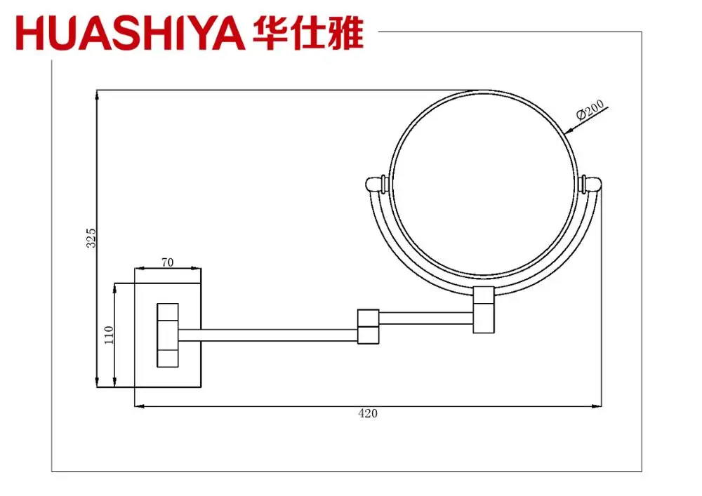 1003 Makeup Mirror Bedroom magnifying Bathroom Hotel Wall Makeup Hollywood Led Bathroom Mirror with Light CE Rohs