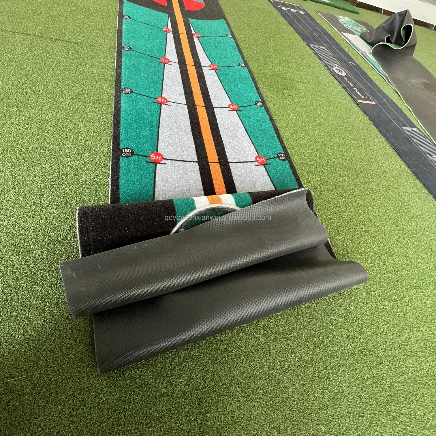Portable Indoor Mini Golf Swing Pat Training Putting Practice Mat