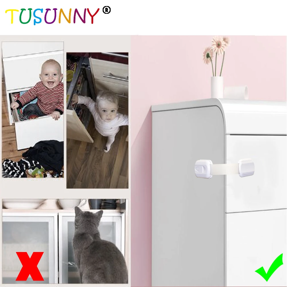 Детские товары и пластиковый замок для детского шкафа безопасности