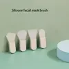 Hot sale DIY tool mud film application mini short handle silicone facial mask brush does not hurt skin small