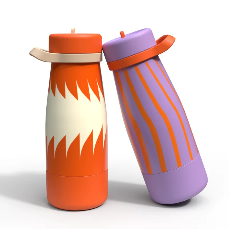 wholesale 32oz stainless steel double wall water bottle drink bottle for Sports  Camping Biking Water Bottle with straw