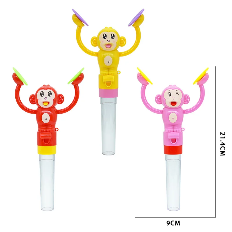Monkey drum hand clap candy toy shantou candy toy storage surprise for kids