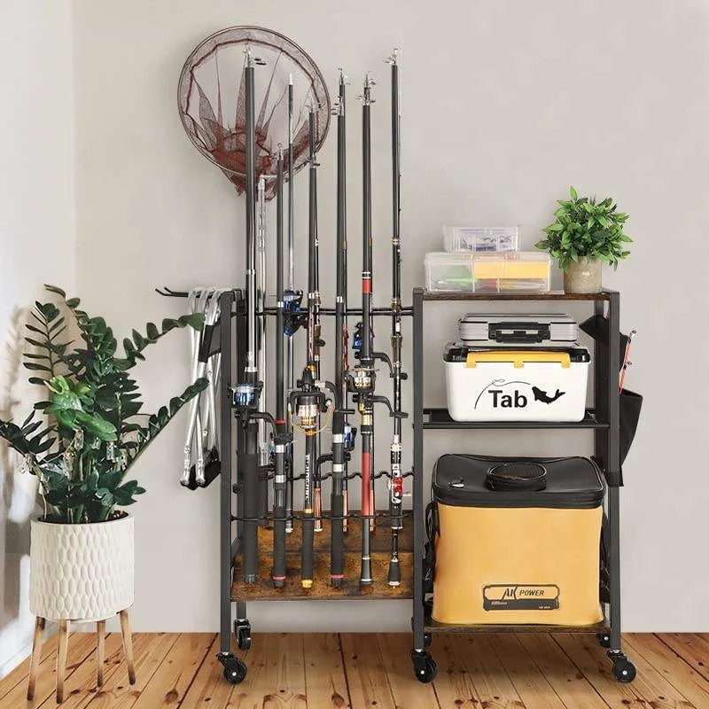 Century Factory Wholesales Customized retail shop Fishing Gear Equipment Storage Organizer fishing rod   display rack