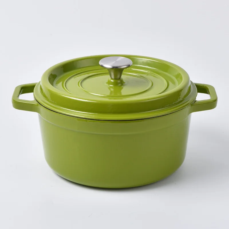 Cast Iron Pot Enamel Pot Wholesale Stew Amphora Soup Pot Non-Stick Pan Household Iron Cast Cookware Sets
