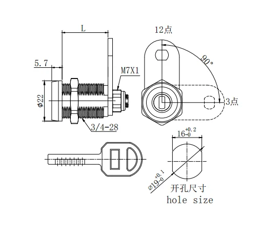 Security euro cylinder key code types of file cabinet locks