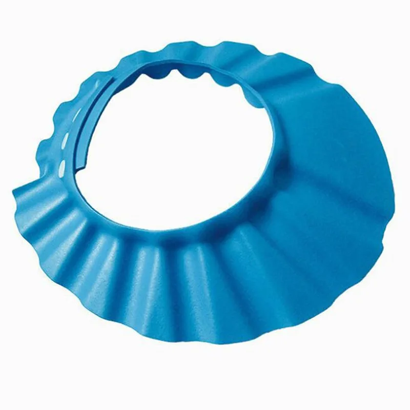 Children Waterproof Shampoo Cap Adjustable Size Cartoon Bath Cap Silicone Baby Shower Cap