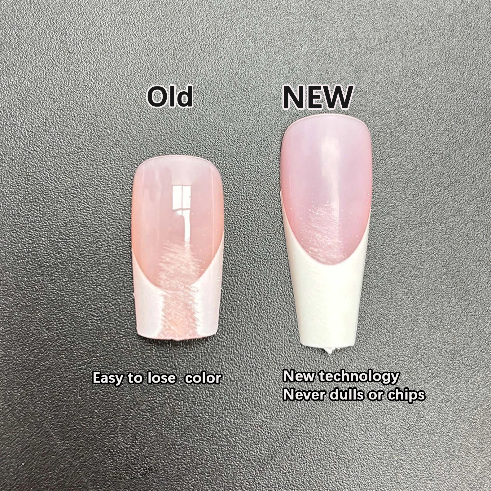 Acrylic Color French Nail Tips Profession 2024 Half Cover Ultra-fit High Quality French Manicure Kit Press On Nails For Home Use