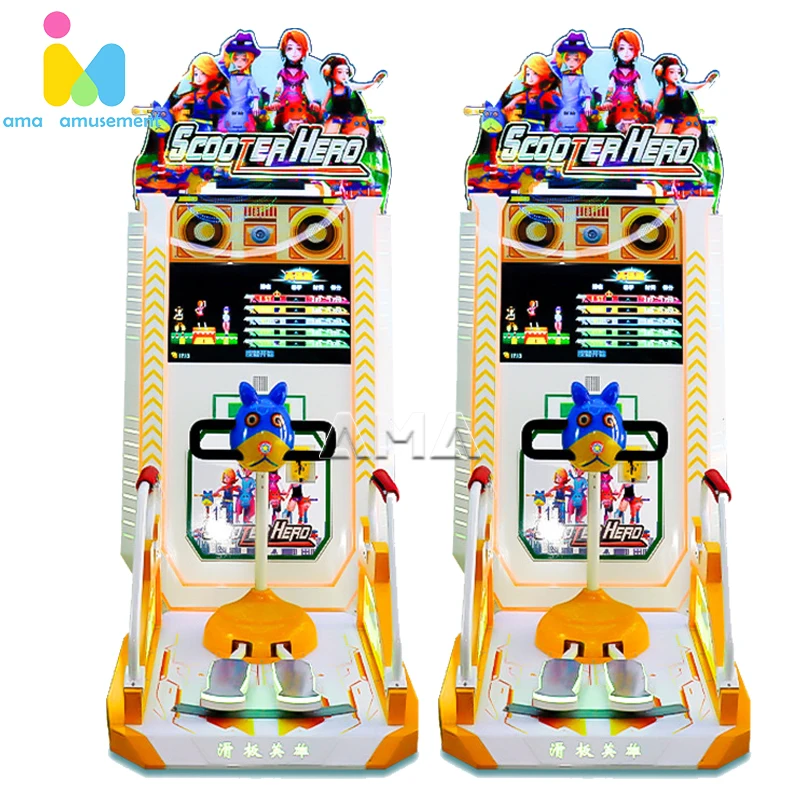 AMA Coin-operated Kids Lottery Machine Skate Board USA Racing Car All Games Arcade Game Machine