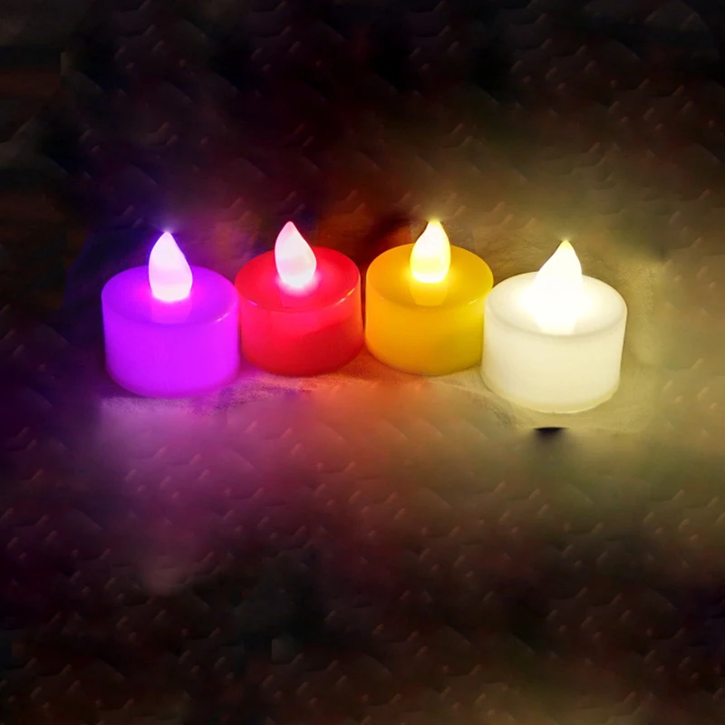 flameless led tea candle light electronic waterproof led candle for party pub