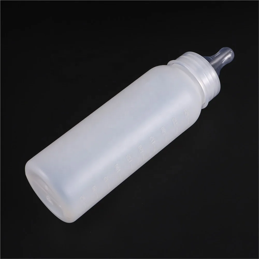 250ml Pet Feeding Bottle Veterinary Piglet Lamb Puppy Silicone Food Grade Material Milking Bottle