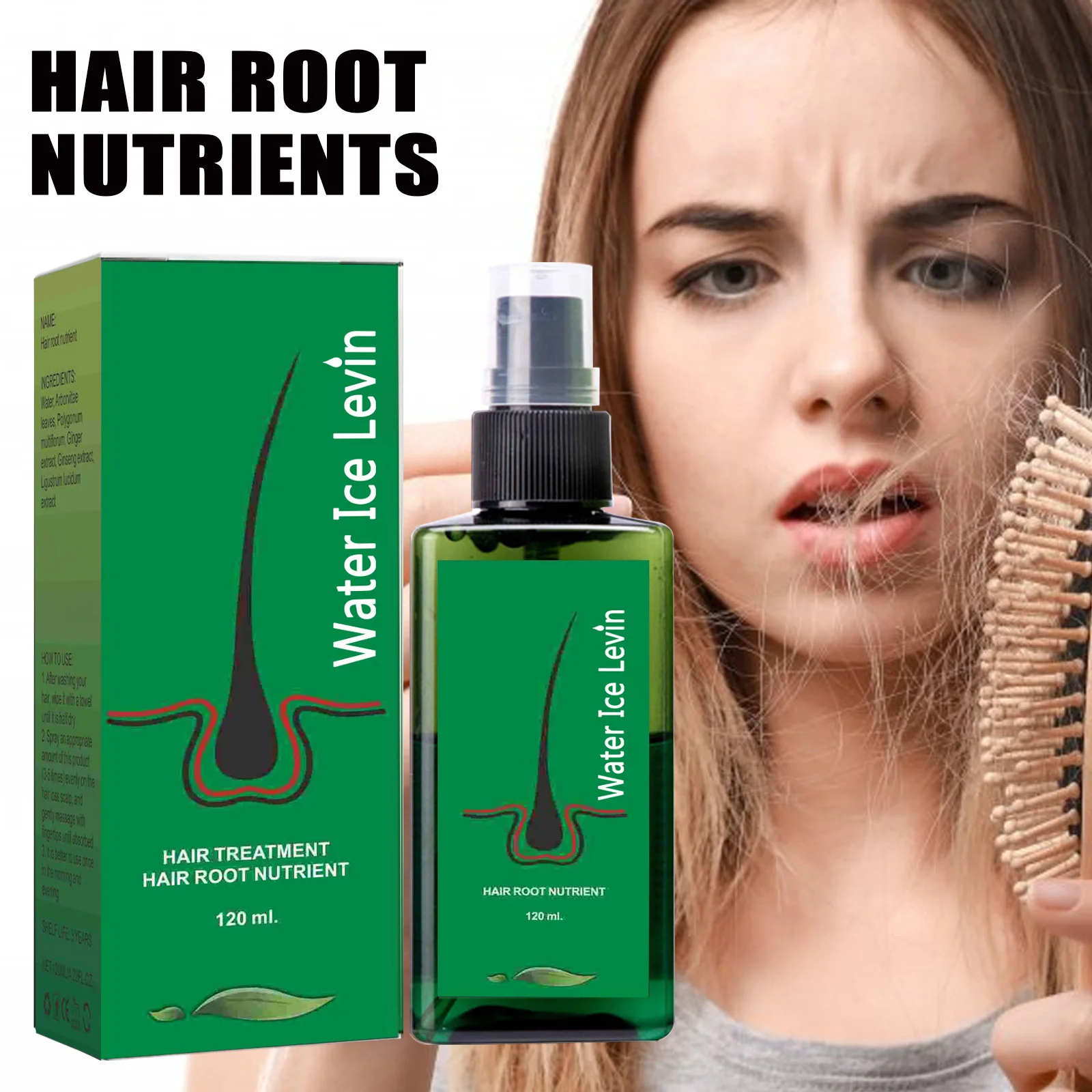 Hot Selling Ginger Nutrient Oil and Serum Strong Hair Root Growth Thickening Scalp Massage for Hair Regrowth