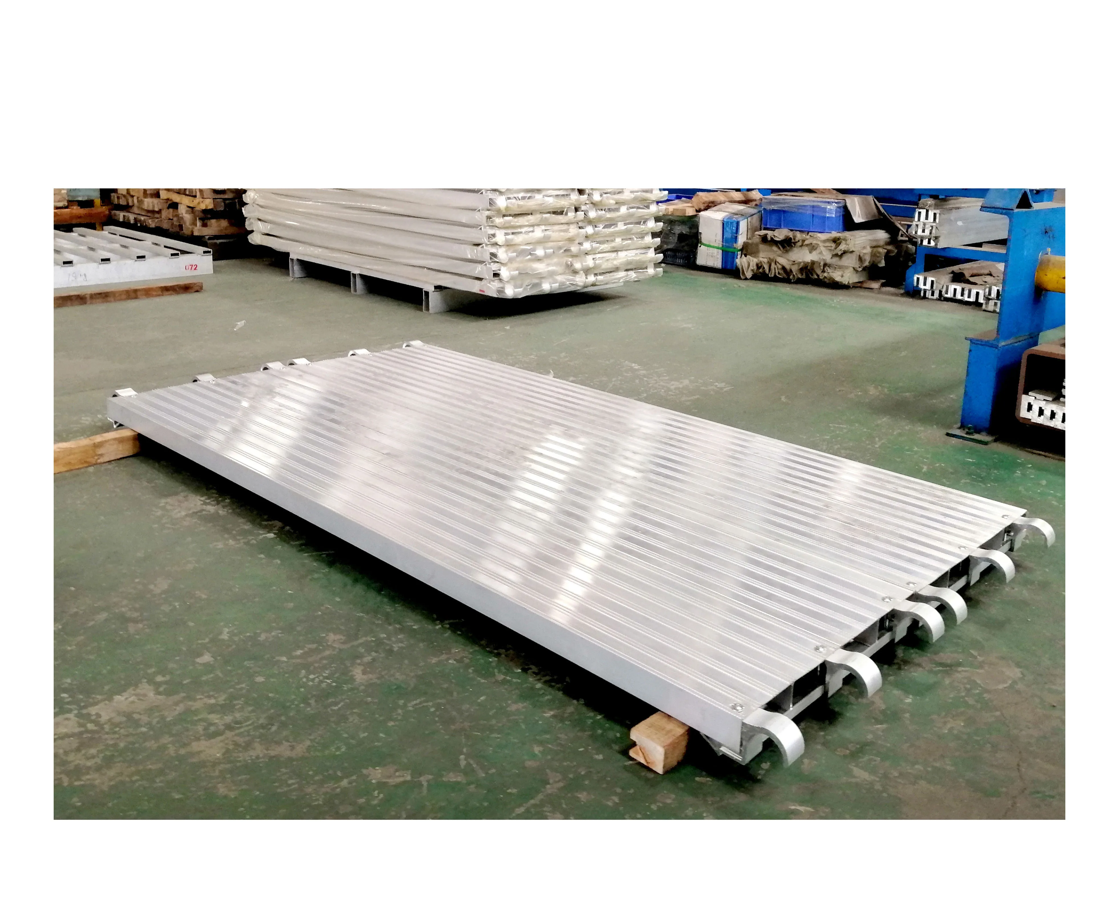 Building Construction Aluminum Scaffolding Planks Extruded Platform Scaffold Catwalk With Hooks