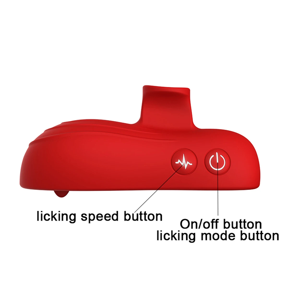 Licking Couple Vibrator Sex Toy ,Clit Finger Vibrator, Female Masturbator  with 5 licking modes and 5 licking speeds
