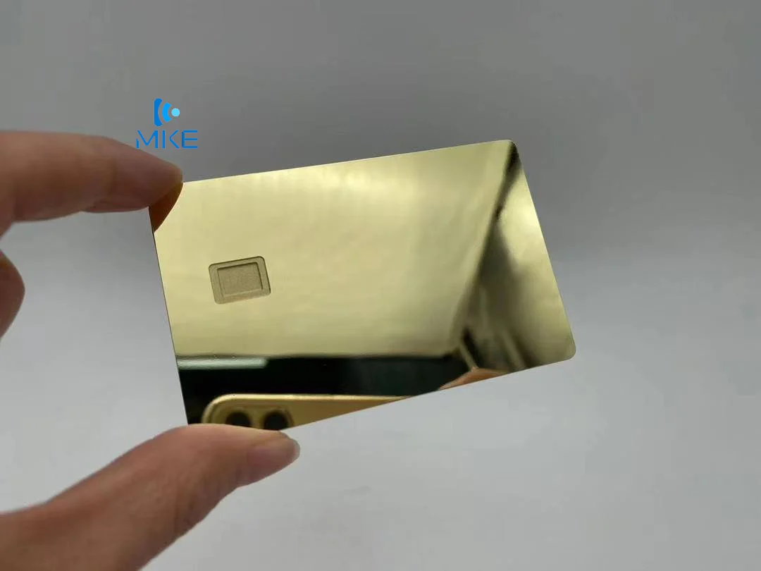 blank cheap stainless steel metal silver business luxury card