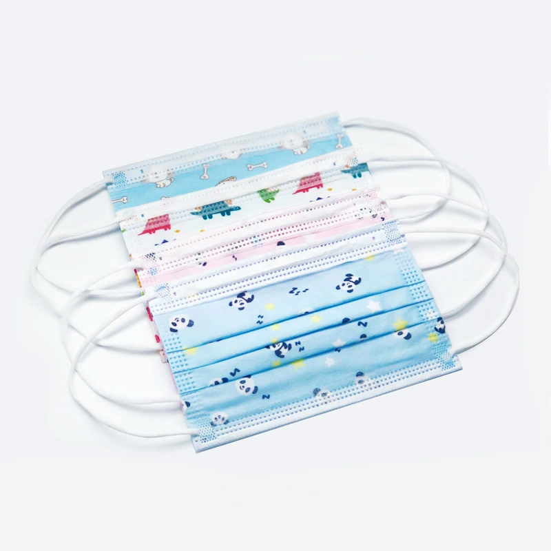 Hot Selling 3 Ply Disposable Non-Woven Protective Children Kids Face Mask surgical mask for Child Safety Use