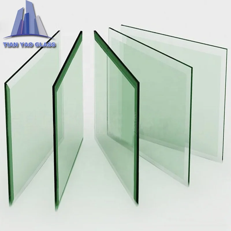 High strength clear reflective laminated toughened temper glass for building glass wall glass fence window
