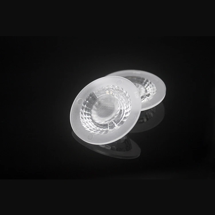 Manufacturer 35mm PMMA PC Plastic Optical LED Lens Indoor Retail Led Lenses Down Light  Track light lens LES 6-9mm TIR LED Lens