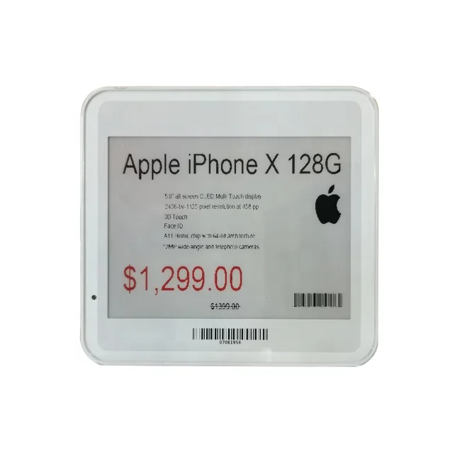 Цветные этикетки для супермаркетов, электронные чернила, витрины, электронные полки, этикетки, цифровые ценники