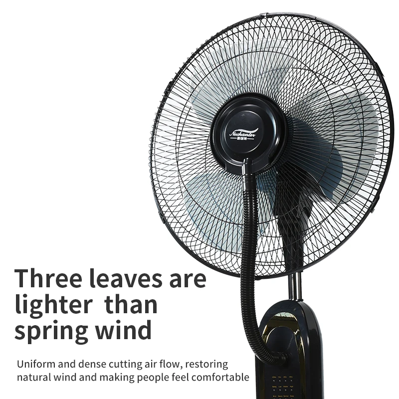 manufacturer 16 inch CE CB Rosh electric remote control mist standing fan indoor mist fan with water