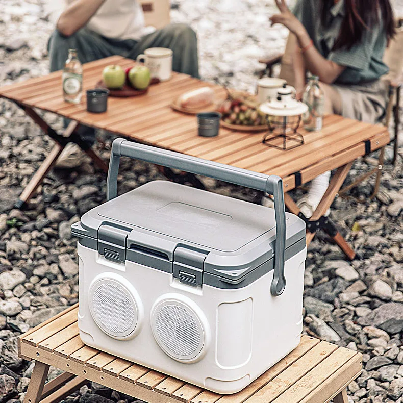 21L Bluetooth Speaker Cooler Bag Box with Thermal Insulation for Beachside Tunes and Refreshments