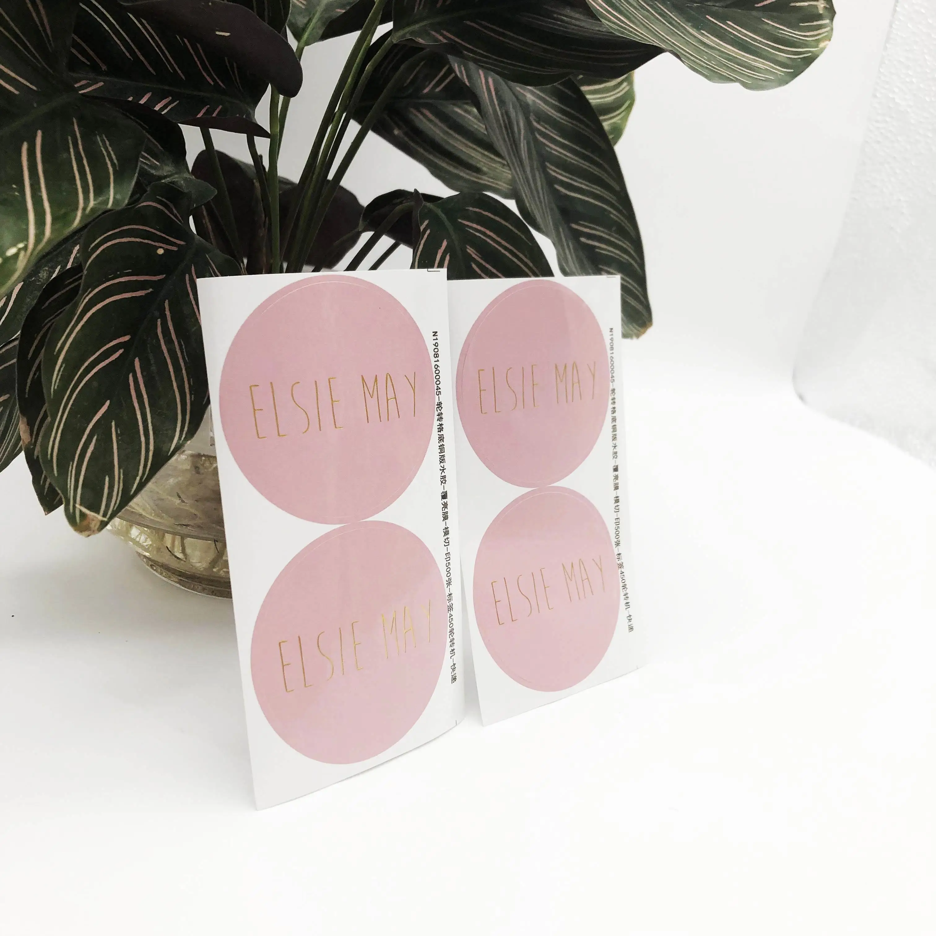 Waterproof Clear PVC Coated Paper Sticker Customized Logo and Shape