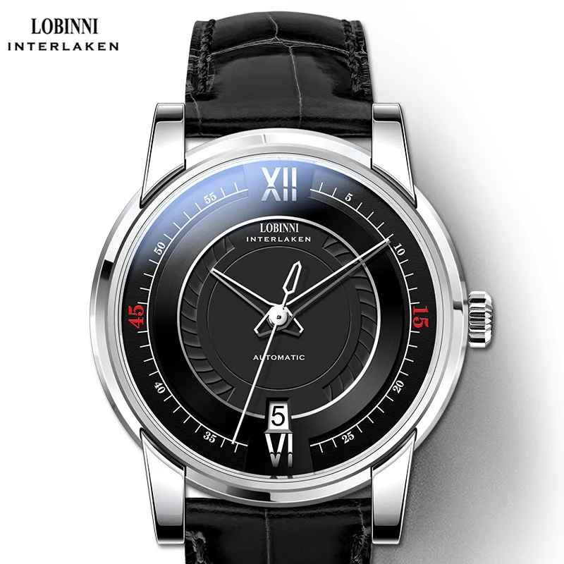 Lobinni 16007 Hot Selling Fashion OEM Luxury Watch Automatic Chronograph Movement Suit Watches Mechanical