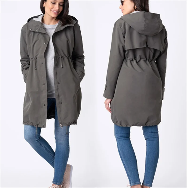 3 in 1 Mid-Weight Maternity Parka Winter Coats for Ladies Pregnant Women Jacket Coat