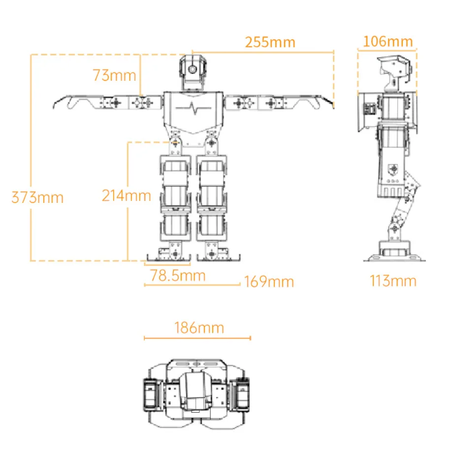 Educational Toys Robot Kit TonyPi Smart Humanoid Educational Robot For Picking and Transporting Python