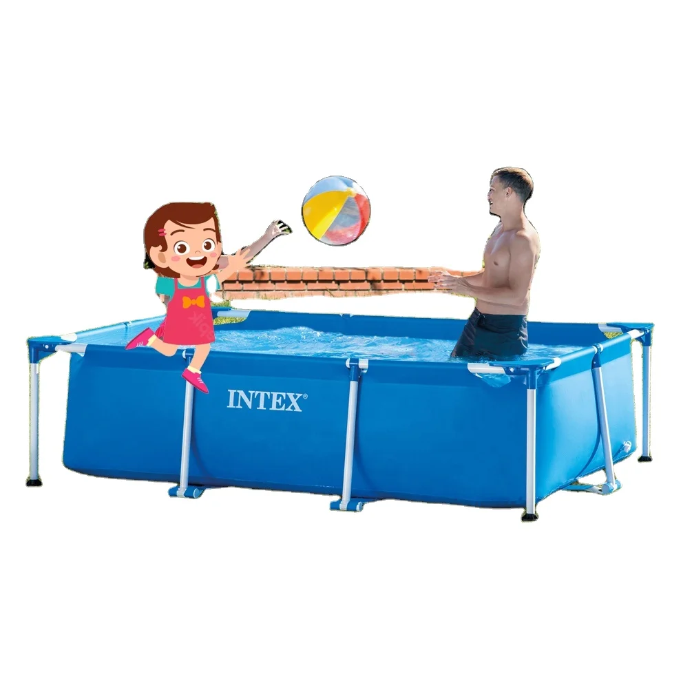 2024 new MSR MS830 Intex 28270 220cm Plastic Above Ground Pools Rectangular Steel Frame Swimming Pool
