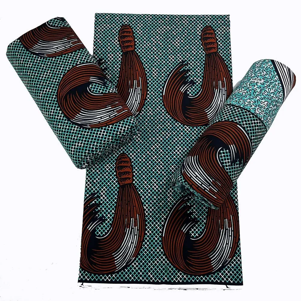 Fashion Design Holland Ankara Wax 100% Cotton African Wax Print Fabric 6 Yards