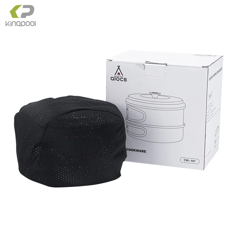 Kingpool 2021 New design Dropshipping Agent Hard anodized aluminium cookset camping cook set for outdoor camping and hiking