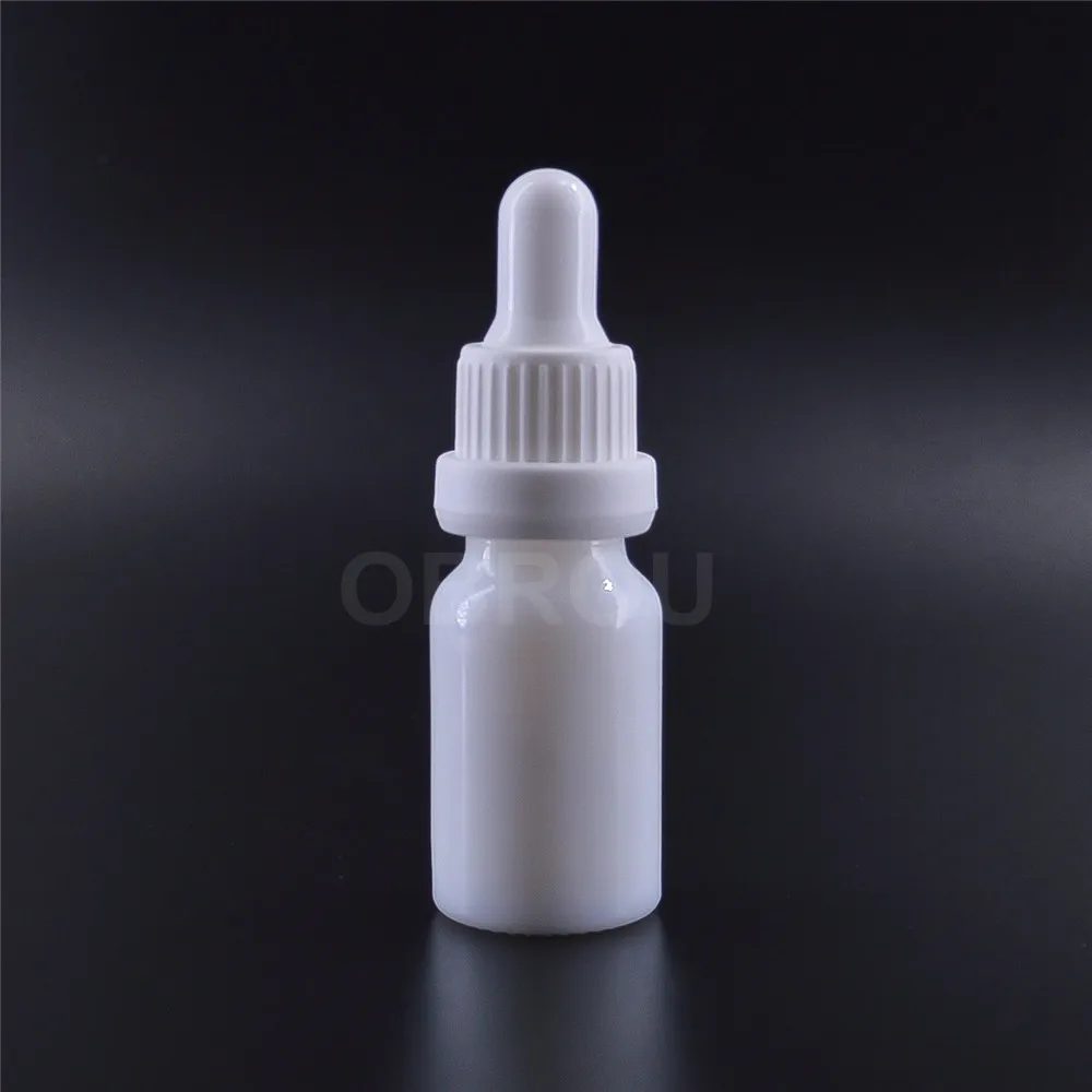 Cosmetic glass serum dropper bottle 10ml 15ml 20 ml 30 ml 50 ml luxury white cuticle aroma essential oil bottle