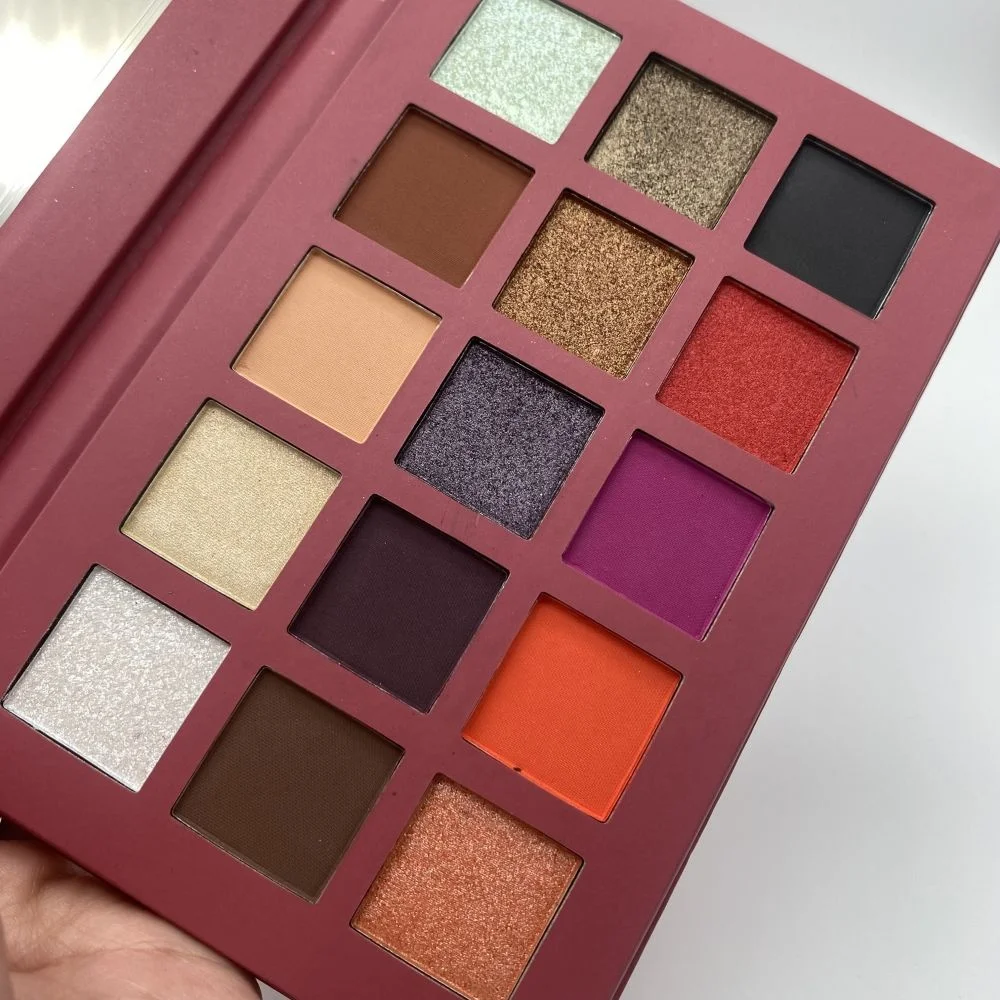 15 Colors High Pigment Eyeshadow Nude Matte Glitter Eyeshadow Palette Private Label Waterproof Eyes Makeup Eyeshadow Palette