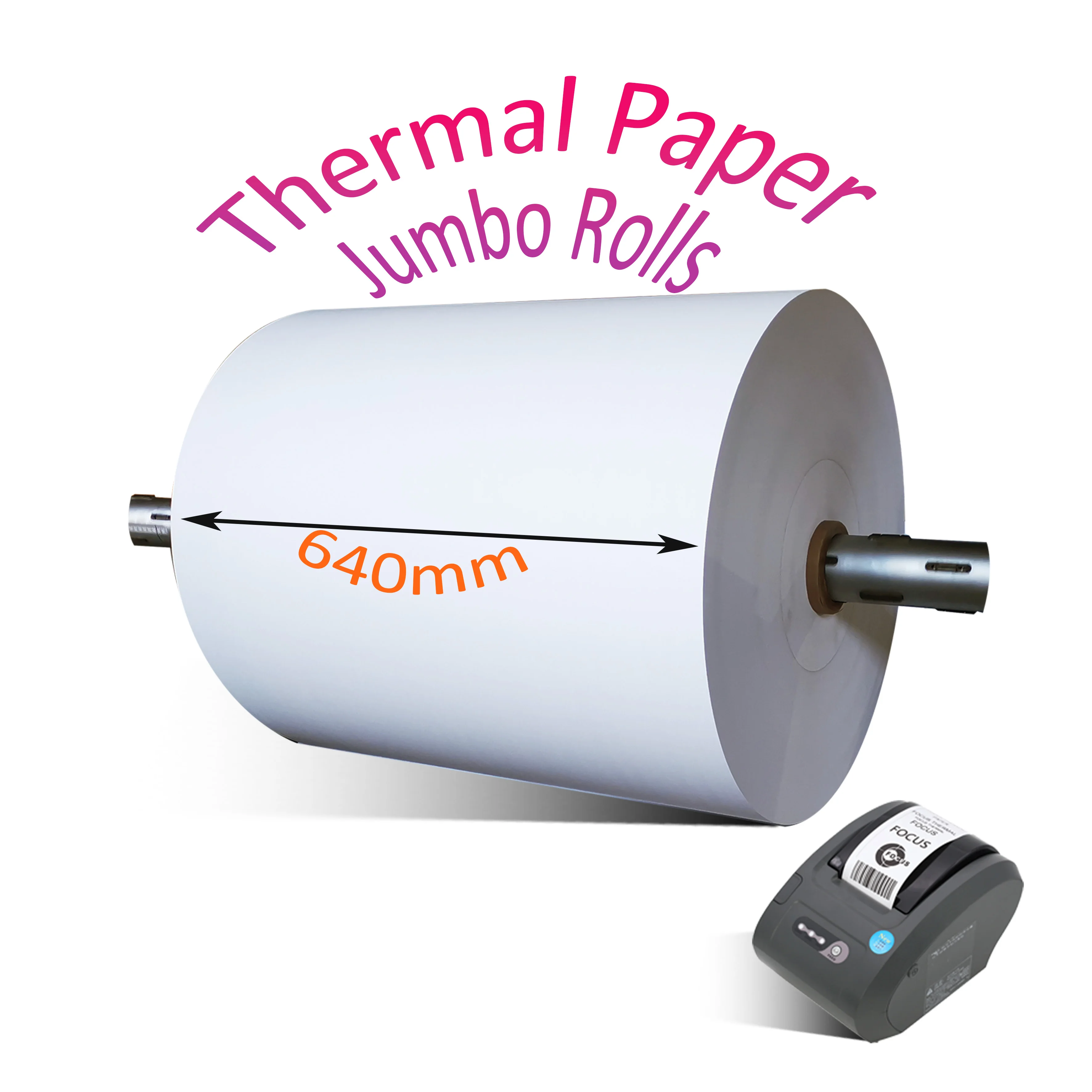 45gsm/48gsm/55gsm BPA бесплатно высшего качества Термобумага Jumbo рулоны термобумаги