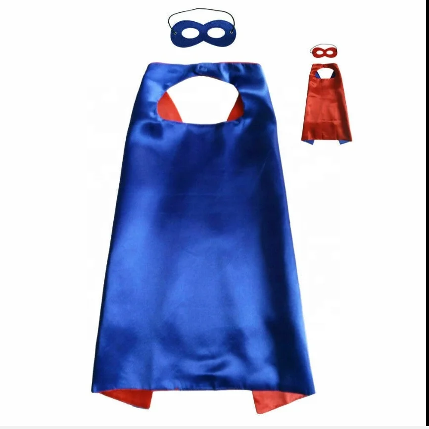 Custom Printing logo Kids Polyester Cape for Party hero Capes Dress up Costume for Kids