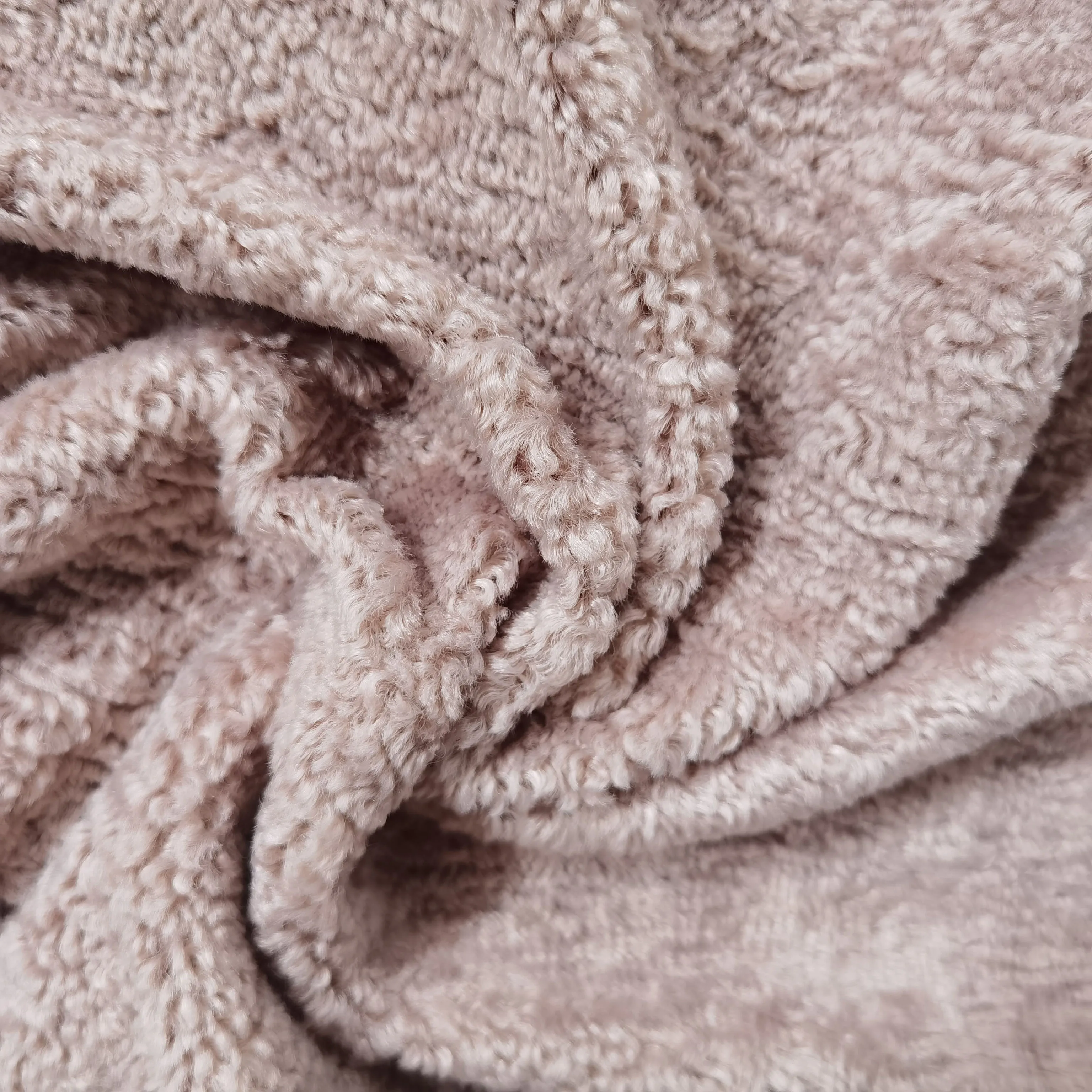 recycled african print Single side 100% polyester plush toy hometextile teddy sherpa fabric