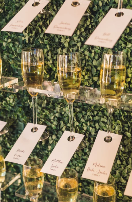 Modern Perspex Wedding Champagne Wall 3 Tier Clear Acrylic Champagne Wine Glass Cups Display Stand Rack Wall for Wedding