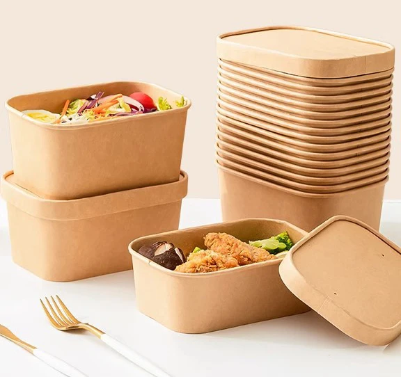 Food Grade Takeaway Box For Pasta Take Out Paper Container Food Grade Paper Boxes Hot Pink