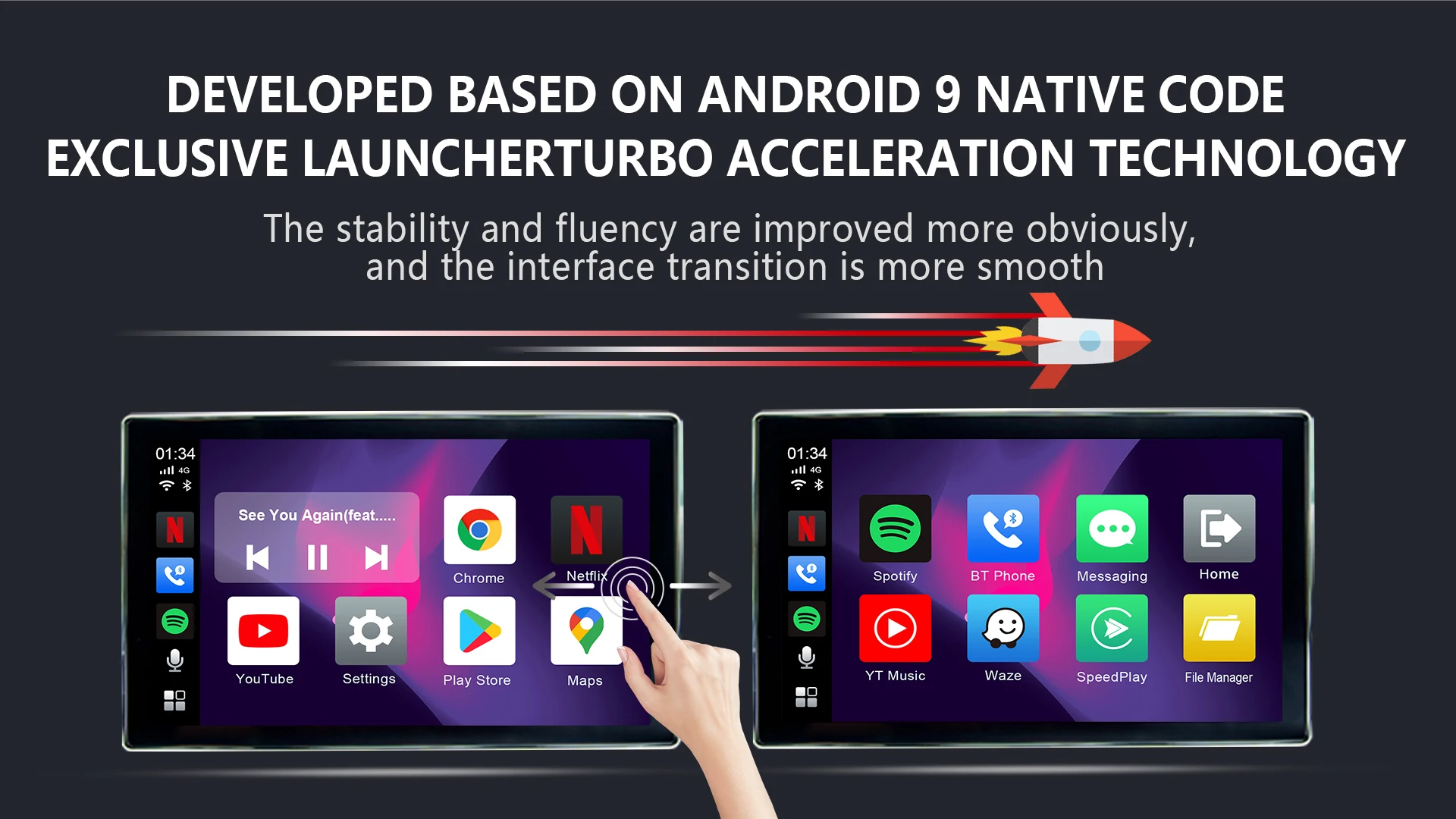 2023 S21 новейший универсальный мини мультимедийный умный Carplay AI box Android 9 0 автомобильный 4 + 64G Box