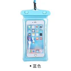 waterproof bag swimming sport waterproof pouch sealed transparent pvc waterproof cell phone case for Iphone for Samsung