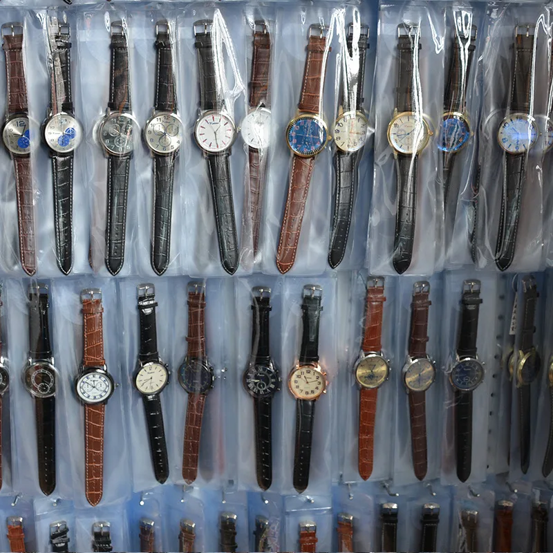 PUSHI Cheap wholesale mens quartz watches leather mix watches quartz minimalist watch (1600138797415)