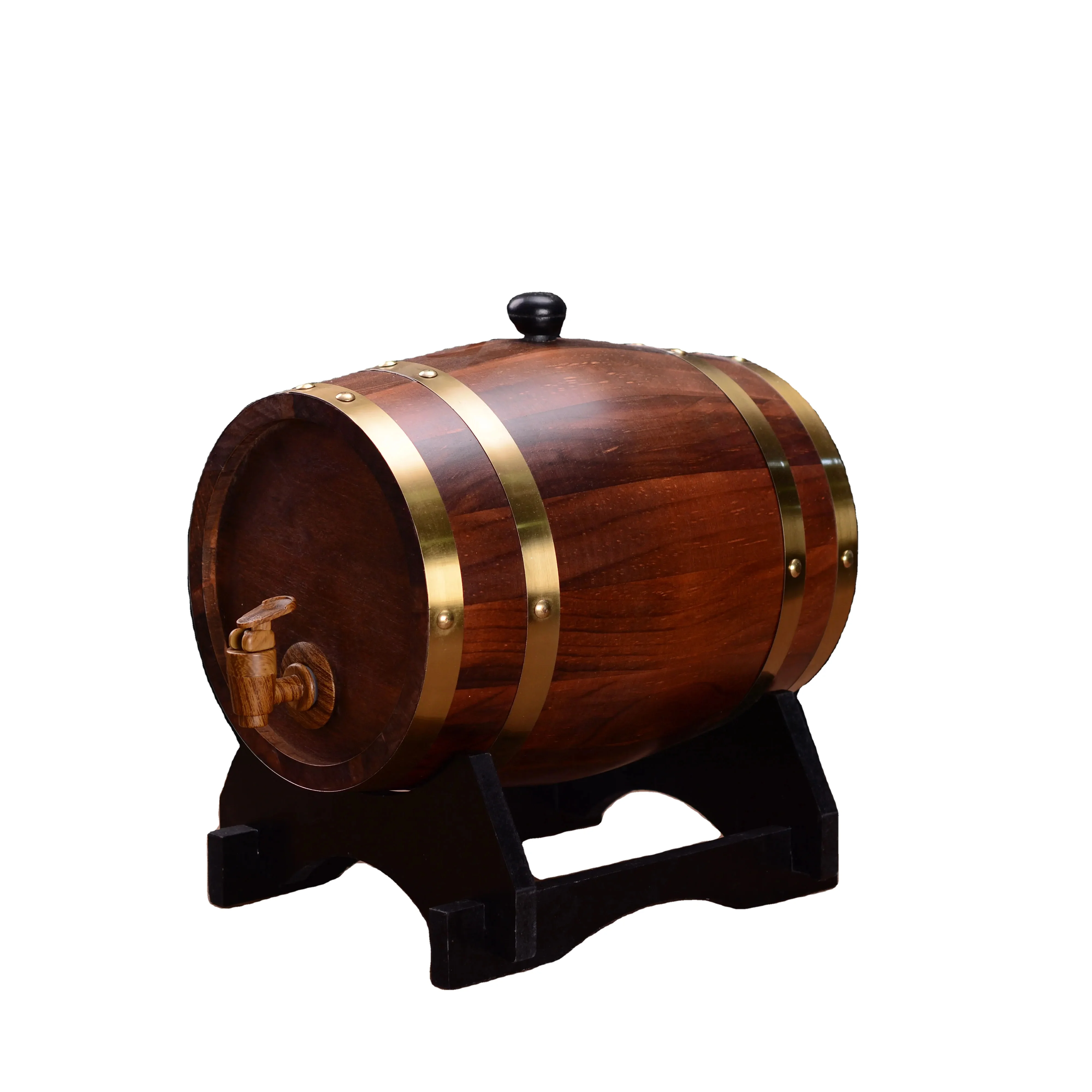 Wholesale oak barrel large wine barrel 1.5L wooden red wine barrel