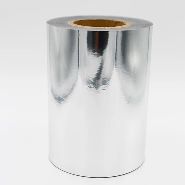 Factory price Customized Silver  Label PET Film Silver PET Sticker