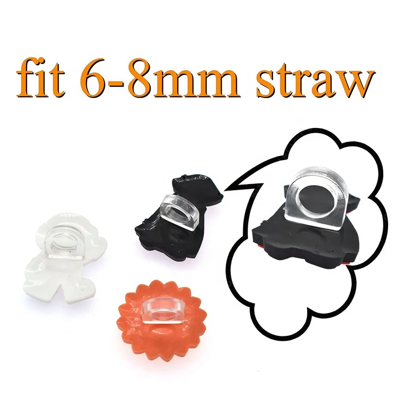 glass drink straw hat toppers cover accessories cute call duck pvc drink straw hat toppers cover accessories