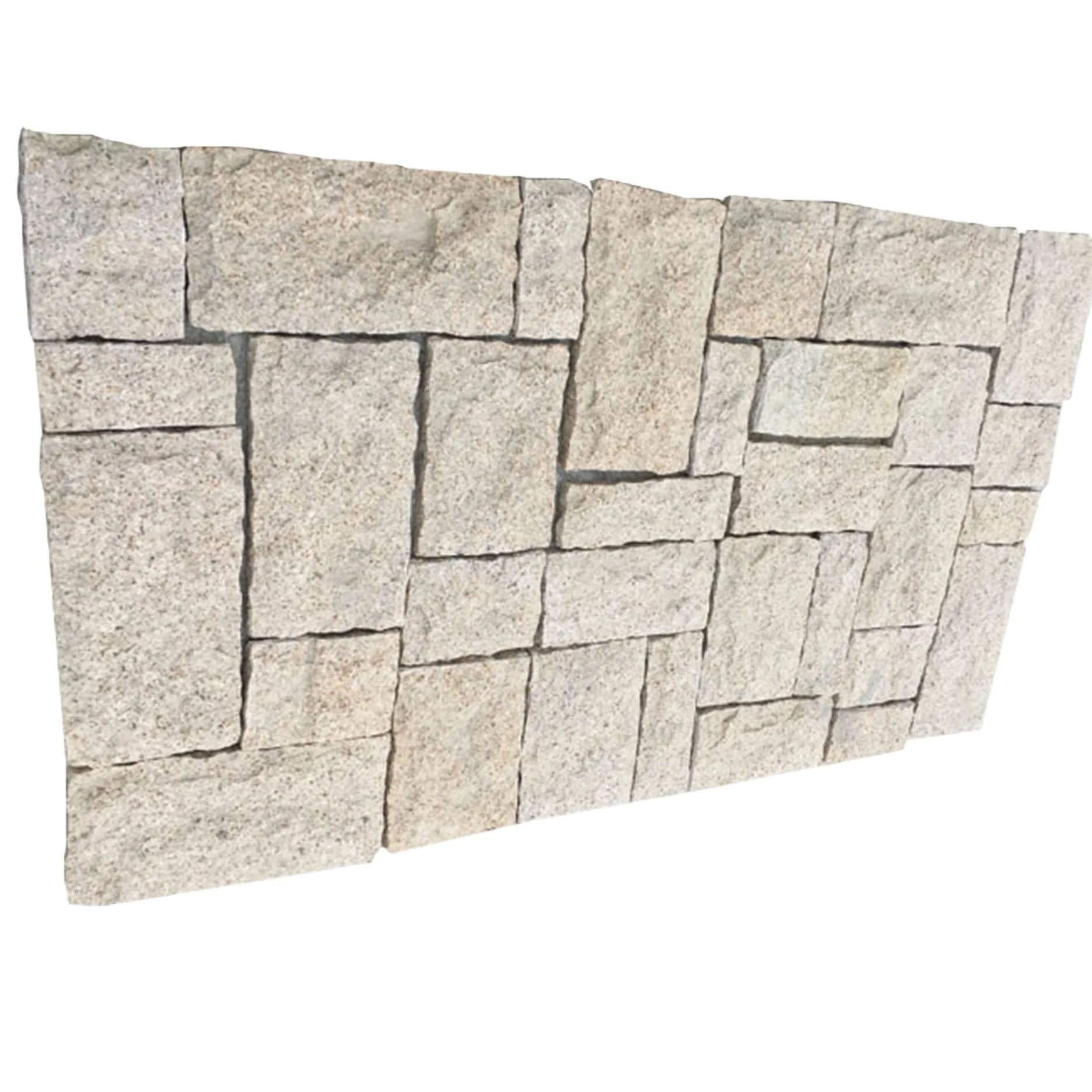 Natural Yellow Granite Loose Wall Cladding Split Granite Blocks