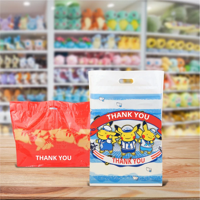 Wholesale Custom Printed Customized LDPE/HDPE /PLA Eco Friendly handle plastic die cut shopping bag