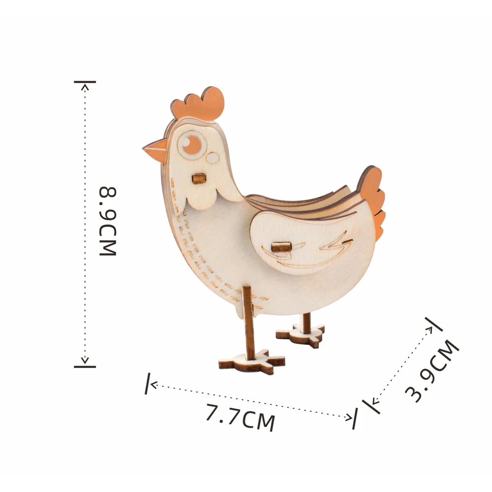 Game - Puzzle box - Smart wooden 3d Wooden Puzzle Animal 3D Diy Giraffe Items wooden toys for Kids