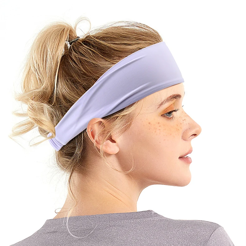 JuDing Men Women Fashion Style Yoga GYM Fitness Logo Custom Sweatband Elastic Sports Headband
