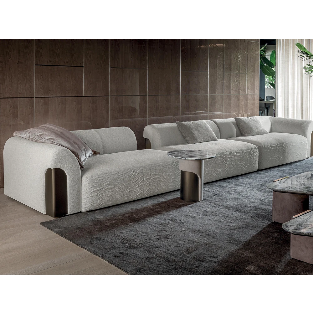 Роскошные диваны для виллы мебель гостиной диван комплекты итальянская современная ткань бархатный